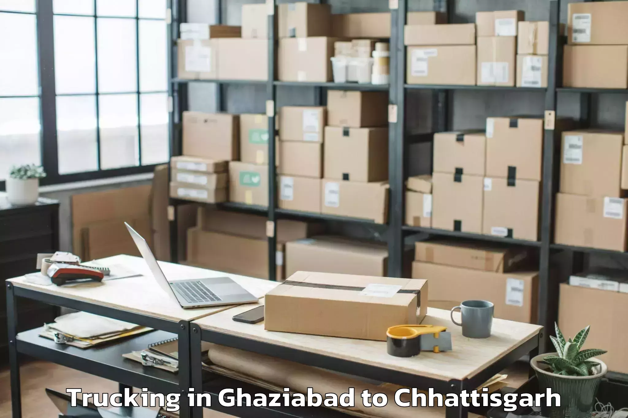 Efficient Ghaziabad to Gariaband Trucking